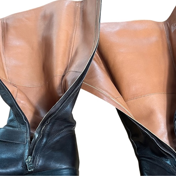 COACH Women’s BRYN Leather Riding Boot Size 7.5 Brown Equestrian Neutral - Picture 10 of 16